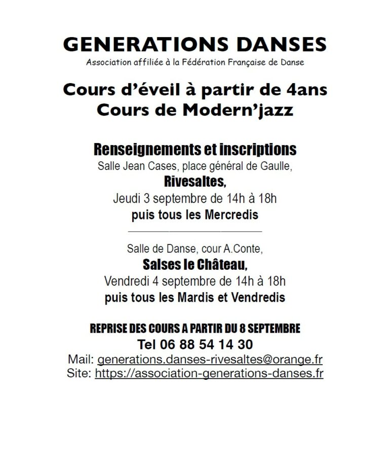 renseignements-2026-2027--generation-danses
