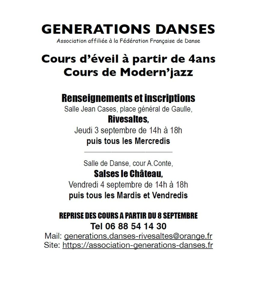 renseignements-2026-2027--generation-danses
